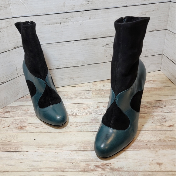 Miu Miu blue & black sock boots - Picture 4 of 15